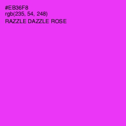 #EB36F8 - Razzle Dazzle Rose Color Image