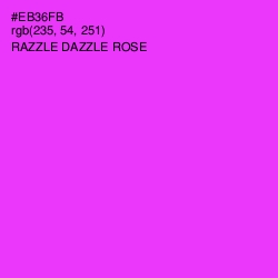 #EB36FB - Razzle Dazzle Rose Color Image