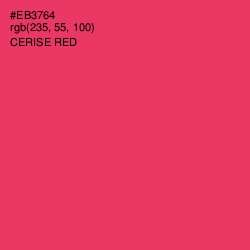 #EB3764 - Cerise Red Color Image