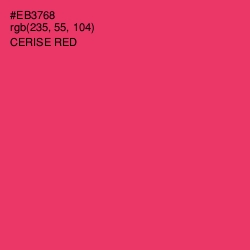 #EB3768 - Cerise Red Color Image