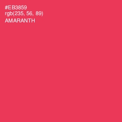 #EB3859 - Amaranth Color Image