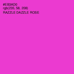 #EB3AD0 - Razzle Dazzle Rose Color Image
