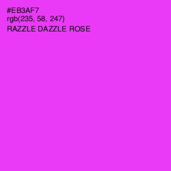 #EB3AF7 - Razzle Dazzle Rose Color Image