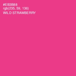 #EB3B88 - Wild Strawberry Color Image