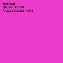 #EB3BCB - Razzle Dazzle Rose Color Image