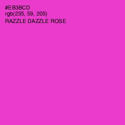 #EB3BCD - Razzle Dazzle Rose Color Image