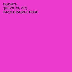 #EB3BCF - Razzle Dazzle Rose Color Image