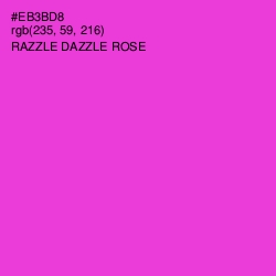 #EB3BD8 - Razzle Dazzle Rose Color Image