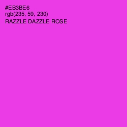 #EB3BE6 - Razzle Dazzle Rose Color Image