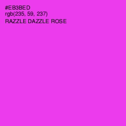 #EB3BED - Razzle Dazzle Rose Color Image