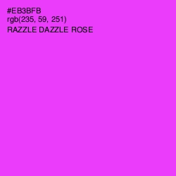 #EB3BFB - Razzle Dazzle Rose Color Image