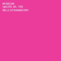 #EB3C9B - Wild Strawberry Color Image