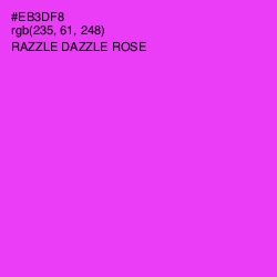 #EB3DF8 - Razzle Dazzle Rose Color Image