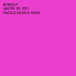 #EB3ECF - Razzle Dazzle Rose Color Image