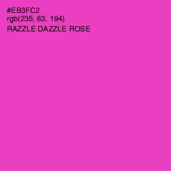 #EB3FC2 - Razzle Dazzle Rose Color Image