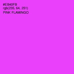 #EB40FB - Pink Flamingo Color Image
