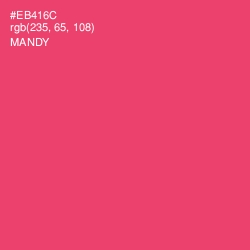 #EB416C - Mandy Color Image