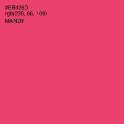 #EB426D - Mandy Color Image