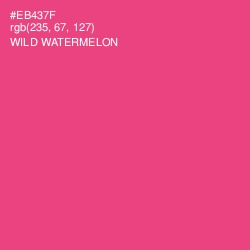 #EB437F - Wild Watermelon Color Image