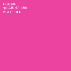 #EB439F - Violet Red Color Image