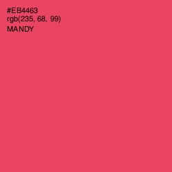 #EB4463 - Mandy Color Image