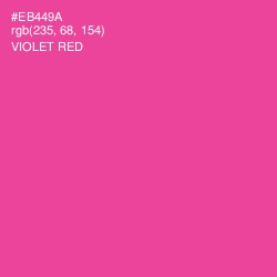 #EB449A - Violet Red Color Image