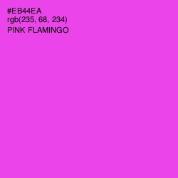 #EB44EA - Pink Flamingo Color Image