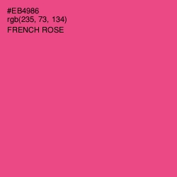 #EB4986 - French Rose Color Image