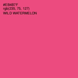 #EB4B7F - Wild Watermelon Color Image