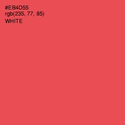 #EB4D55 - Sunset Orange Color Image