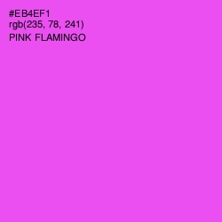 #EB4EF1 - Pink Flamingo Color Image