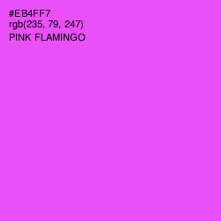 #EB4FF7 - Pink Flamingo Color Image