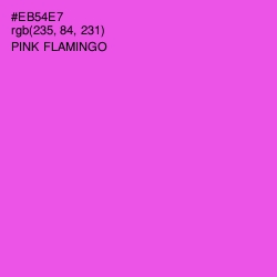 #EB54E7 - Pink Flamingo Color Image