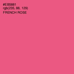 #EB5881 - French Rose Color Image