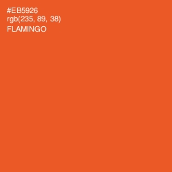 #EB5926 - Flamingo Color Image