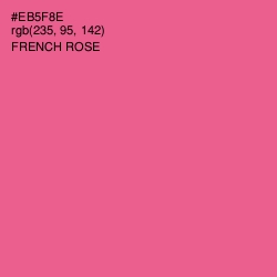 #EB5F8E - French Rose Color Image