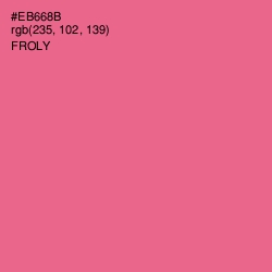 #EB668B - Froly Color Image