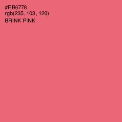 #EB6778 - Brink Pink Color Image