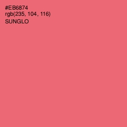 #EB6874 - Sunglo Color Image