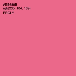 #EB688B - Froly Color Image