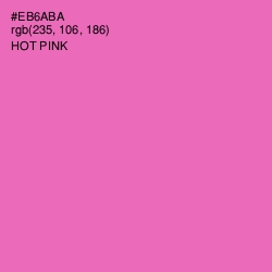 #EB6ABA - Hot Pink Color Image