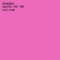 #EB6ABC - Hot Pink Color Image