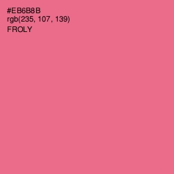 #EB6B8B - Froly Color Image