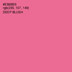 #EB6B95 - Deep Blush Color Image