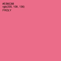 #EB6C88 - Froly Color Image