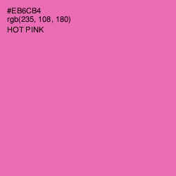 #EB6CB4 - Hot Pink Color Image