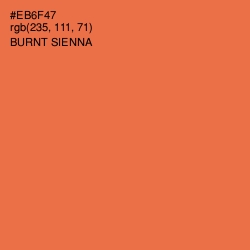 #EB6F47 - Burnt Sienna Color Image