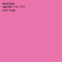 #EB73AB - Hot Pink Color Image