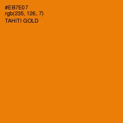 #EB7E07 - Tahiti Gold Color Image