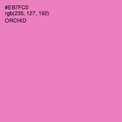 #EB7FC0 - Orchid Color Image